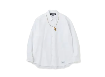 NEIGHBORHOOD Cross Embroidery Shirt LS "White"