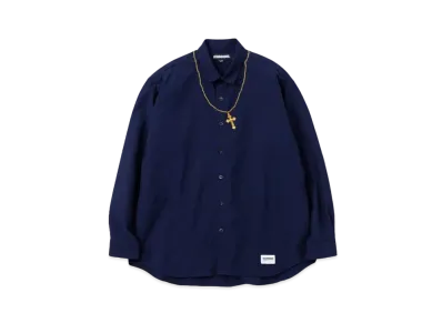 NEIGHBORHOOD Cross Embroidery Shirt LS "Navy"