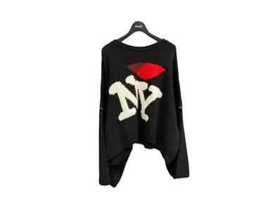 RAF SIMONS NY Jacquard Wool Sweater "Black"