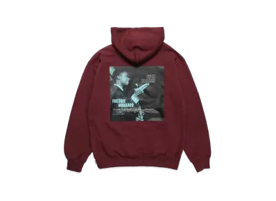 WACKO MARIA BLUE NOTE Middle Weight Pull Over Hooded Sweat Shirt Type-3 "Burgundy"