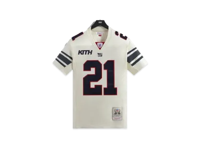 Kith x the NFL: Giants Mitchell x Ness Tiki Barber Jersey "Sandrift"
