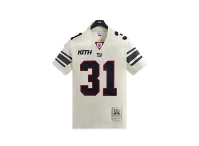 Kith x the NFL: Giants Mitchell x Ness Jason Sehorn Jersey "Sandrift"