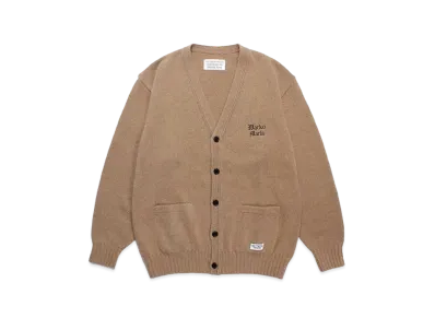 WACKO MARIA Classic Knit Cardigan "Beige"