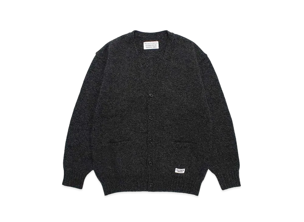 WACKO MARIA Classic Knit Cardigan "Charcoal"