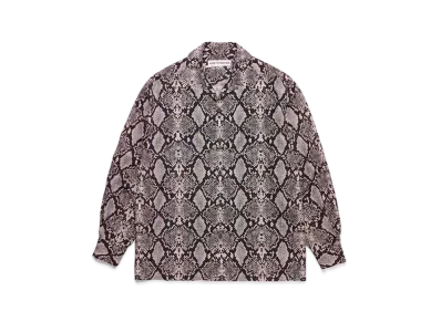 WACKO MARIA Python Open Collar Shirt "Pink"