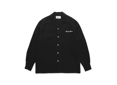 WACKO MARIA 50's Open Collar Shirt "Black"