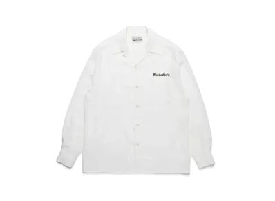 WACKO MARIA 50's Open Collar Shirt "White"