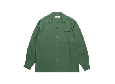 WACKO MARIA 50's Open Collar Shirt "Green"