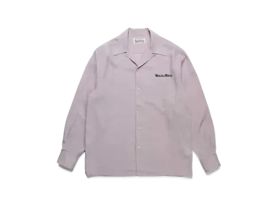 WACKO MARIA 50's Open Collar Shirt "Purple"