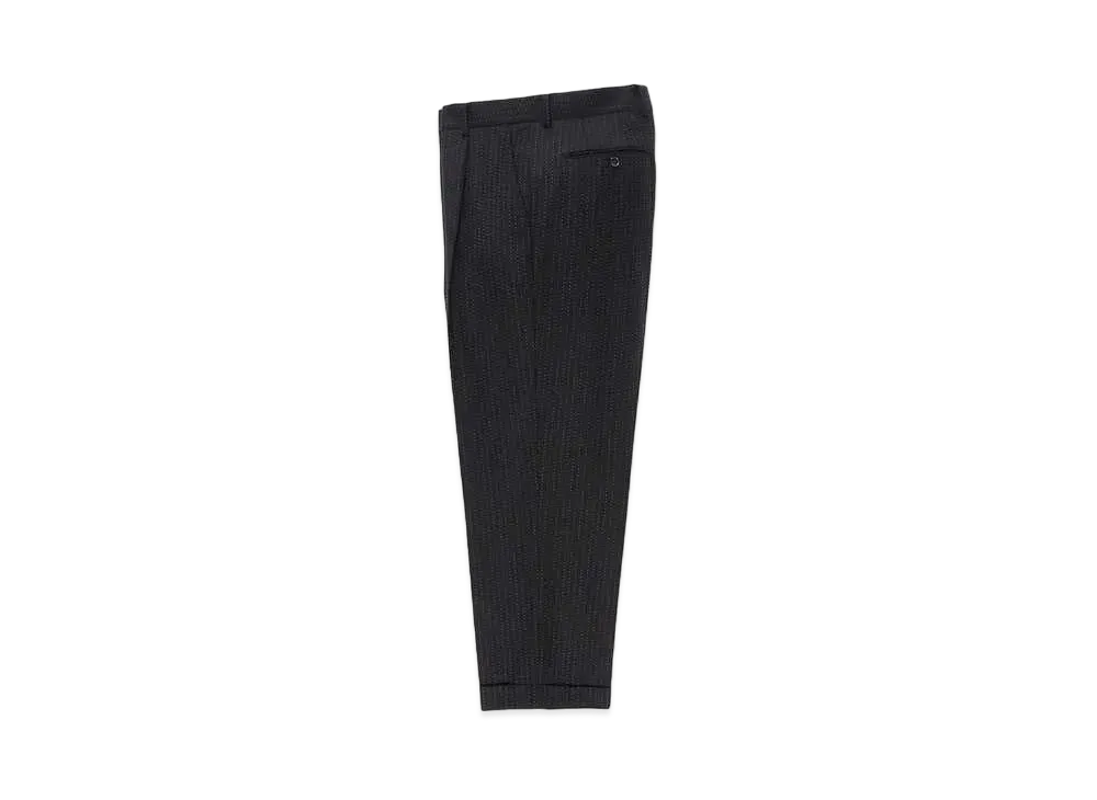 WACKO MARIA DORMEUIL Glitter Pleated Trousers Type-2 "Black"