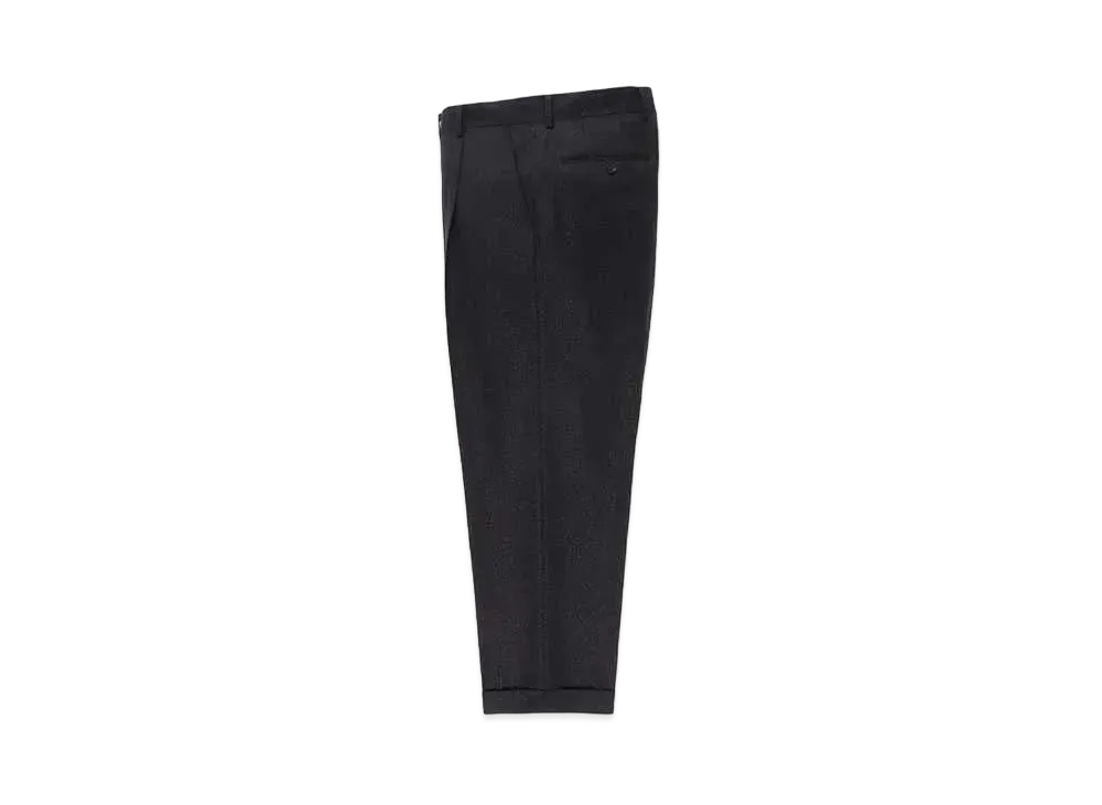WACKO MARIA DORMEUIL Glitter Pleated Trousers Type-2 "Black"