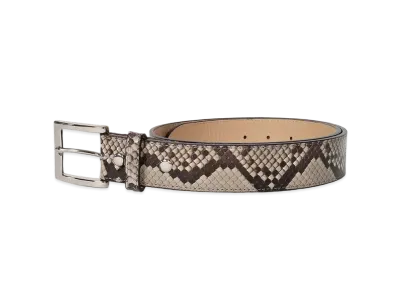 WACKO MARIA Python Leather Belt "White"
