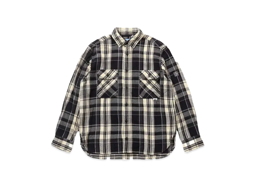 CITY COUNTRY CITY EMBROIDERED LOGO COTTON TWILL CHECK SHIRT "BLACK CHECK"
