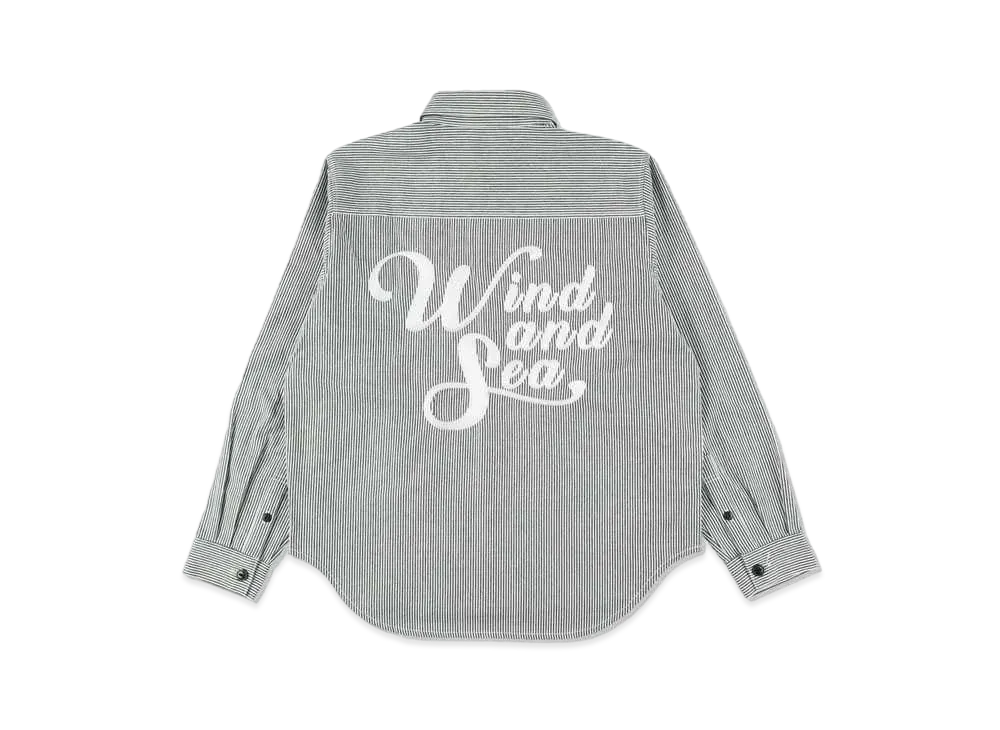 WIND AND SEA SDCL (WDS) Worker Shirt "Hickory Stripe"
