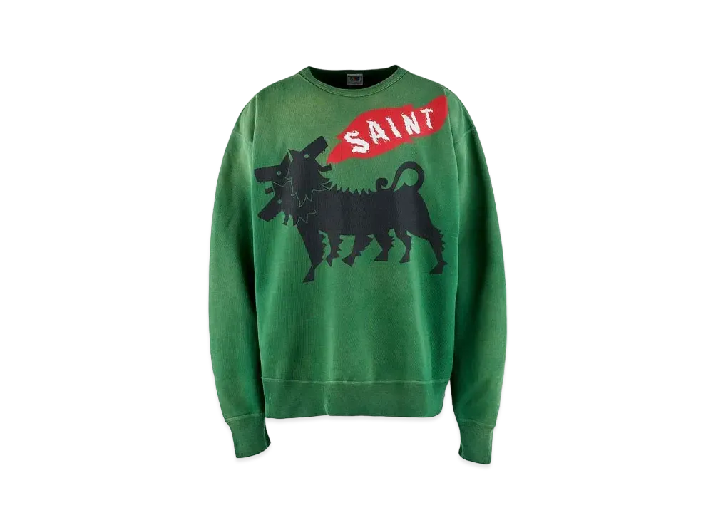 SAINT Mxxxxxx 23AW Cerberus CRW N SWT "Green"