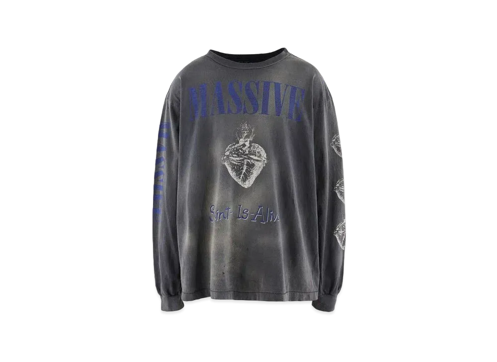 SAINT Mxxxxxx 23AW Massive LS Tee "Black"