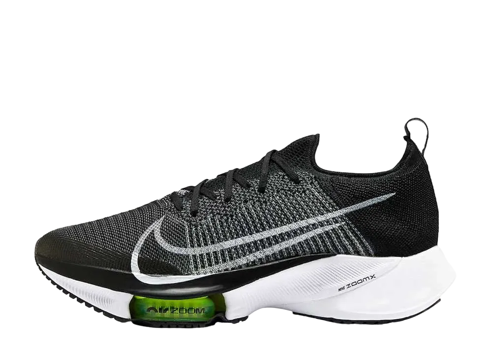 ナイキ エアズーム テンポ ネクスト% フライニット "ブラック/ホワイト/ボルト"