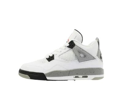 Nike GS Air Jordan 4 Retro OG BG "White/Fire Red/Black/Tech Grey" (2016)