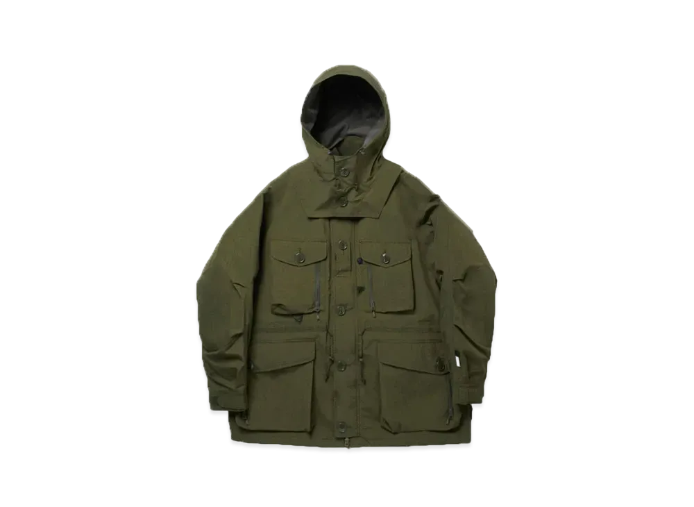 DAIWA PIER39 Gore-Tex Windstopper Tech Mil Canadian Down Parka "Military Olive"