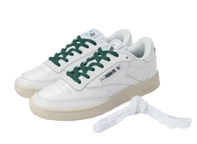 PEANUTS × Reebok Club C 85 Vintage "White/Green"