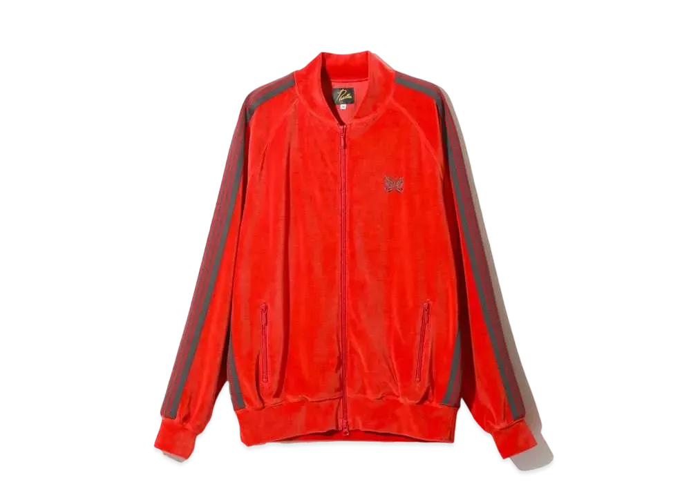 Needles R.C. Track Jacket - C/PE Velour "Red"