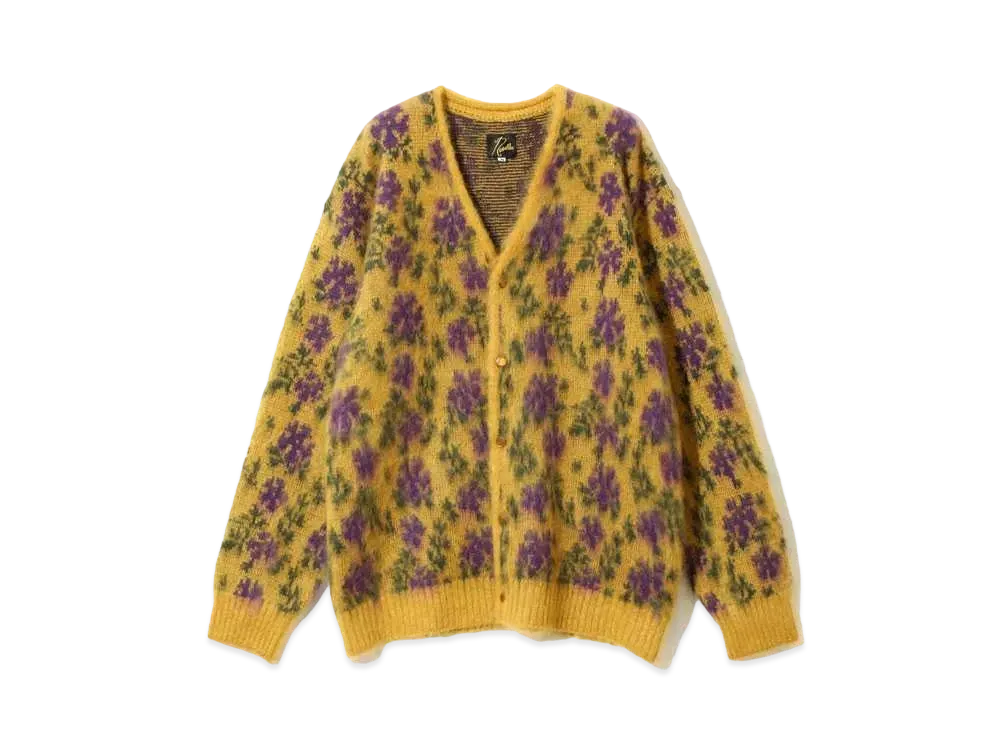 Needles Mohair Cardigan - Flower "Yellow"