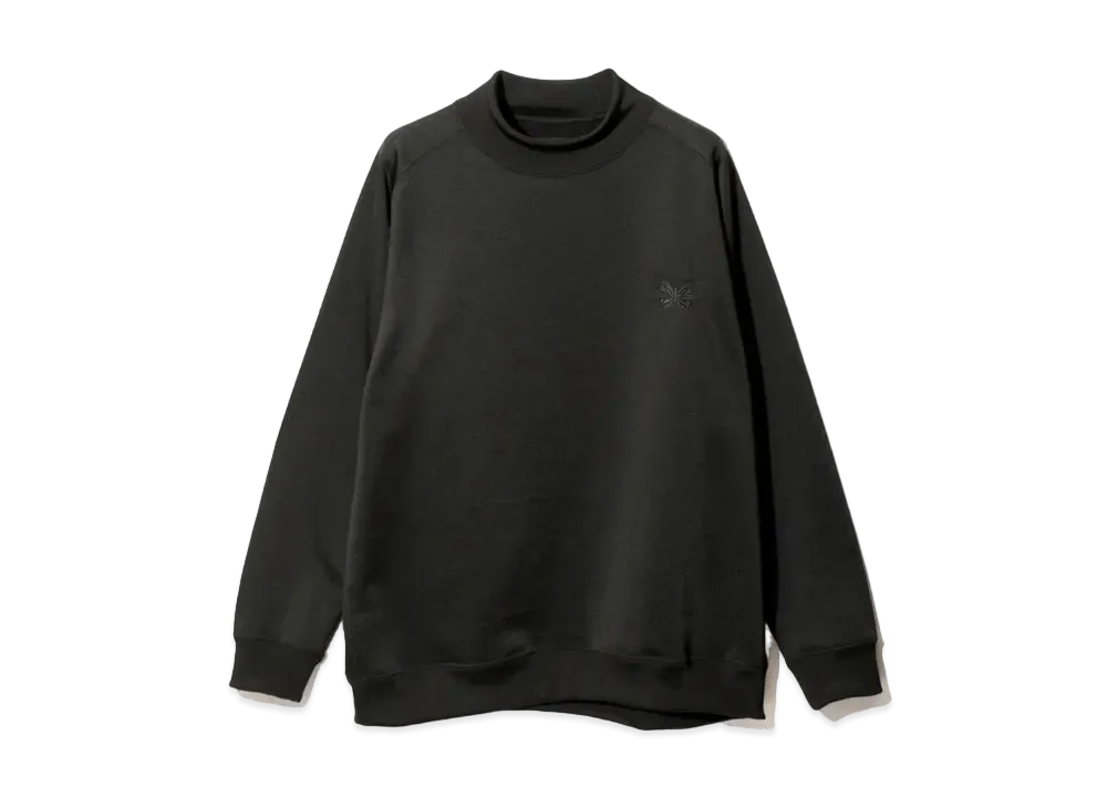 Needles L/S Mock Neck Tee - Bright Jersey "Black"