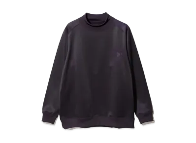 Needles L/S Mock Neck Tee - Bright Jersey "Eggplant"