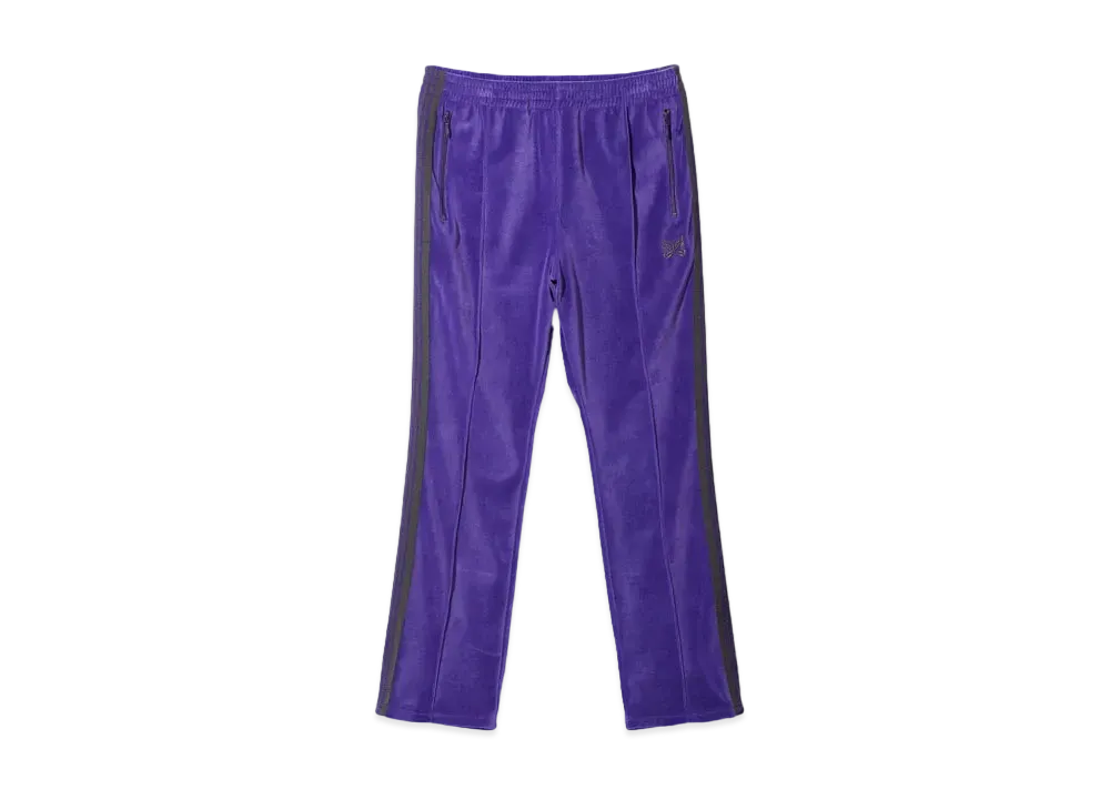 Needles Narrow Track Pant - C/PE Velour "Purple"