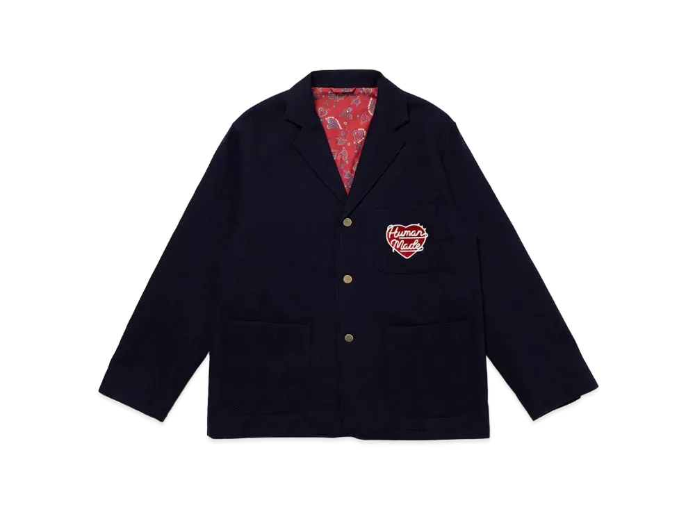 HUMAN MADE Wool Blended Blazer "Navy"