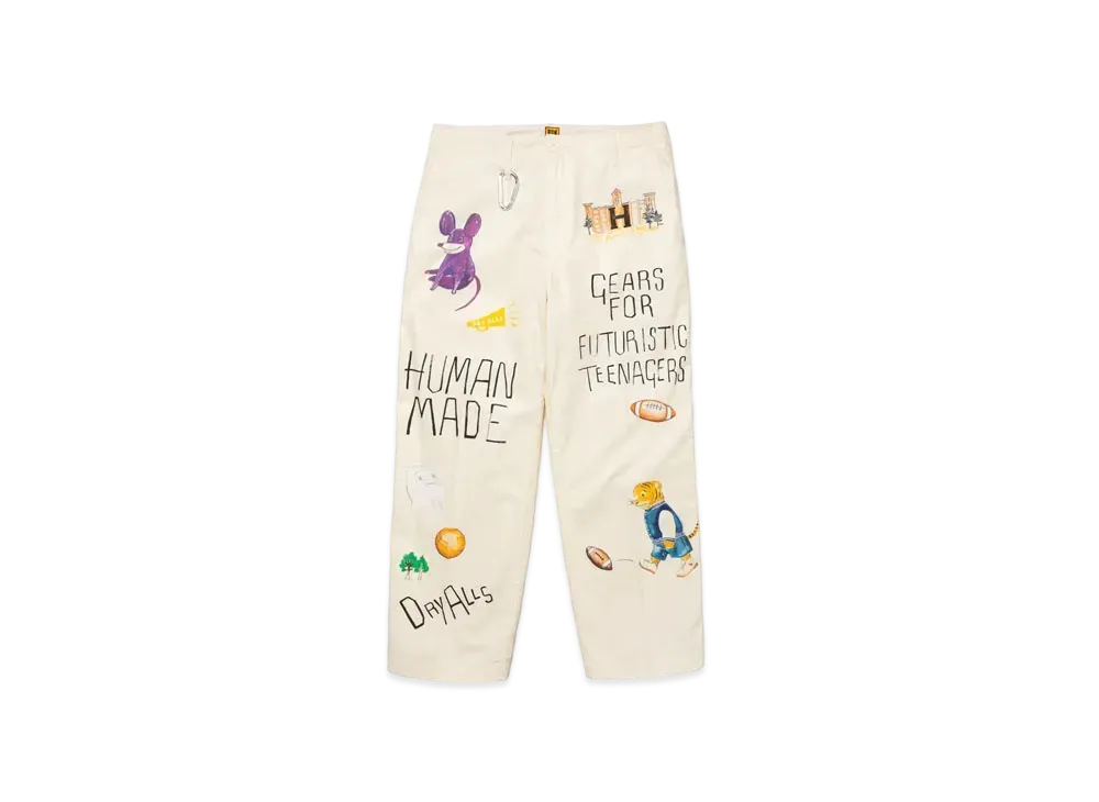 HUMAN MADE Printed Chino Pants "White"
