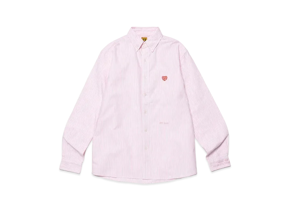 HUMAN MADE Stripe B.D L/S Shirt "Pink"