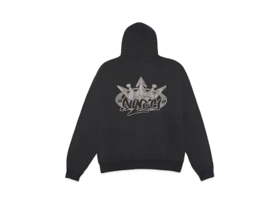 9090 King Logo Zip Hoodie"Pigment Black"