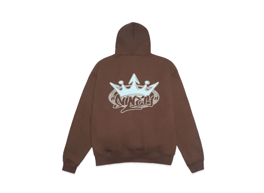 9090 King Logo Zip Hoodie"Pigment Brown"