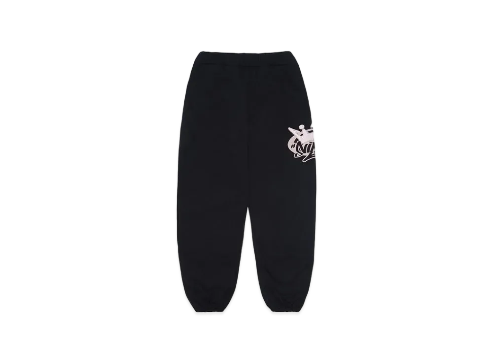 9090 King Logo Sweat Pants"Rich Black"