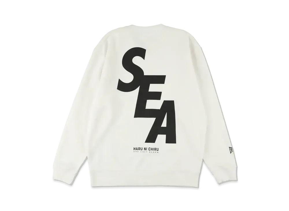 WIND AND SEA x Haru ni chiru x EVERLAST (S_E_A) Crew Neck "White"