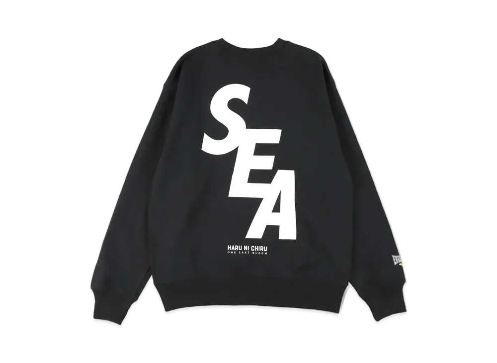 WIND AND SEA x Haru ni chiru x EVERLAST (S_E_A) Crew Neck "Black"