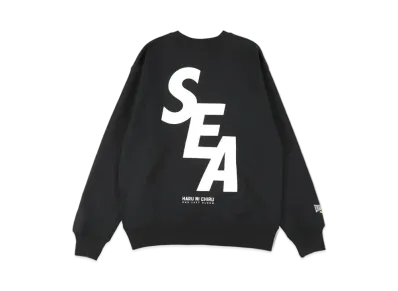 WIND AND SEA x Haru ni chiru x EVERLAST (S_E_A) Crew Neck "Black"