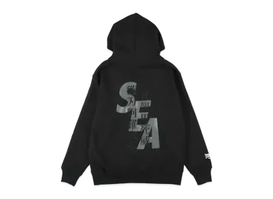 WIND AND SEA x Haru ni chiru x EVERLAST (KANJI) Hoodie "Black"