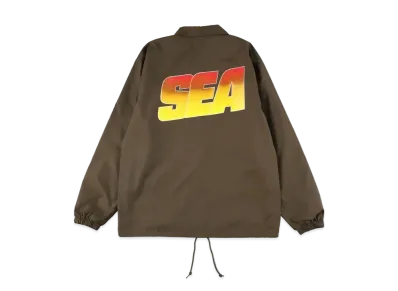 WIND AND SEA Sea Alive Nylon Coach Jacket "Brown"