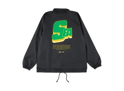 WIND AND SEA Sea Alive Nylon Coach Jacket "Black"
