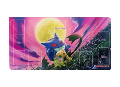 Pokemon Card Game Rubber Playing Mat Gengar & Mimikyu