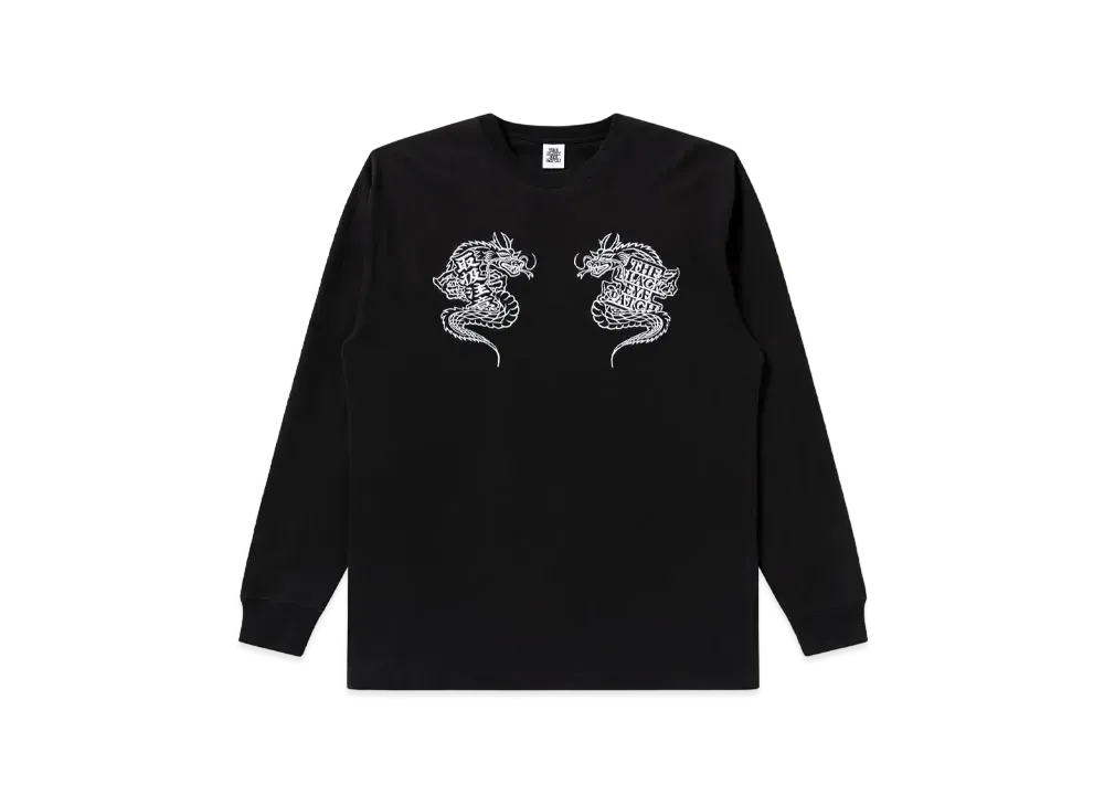 Blackeyepatch Dragon L/S Tee "Black"