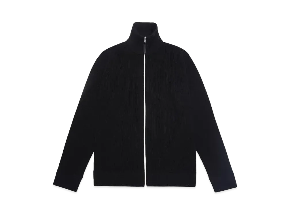 Maison Margiela KNIT ZIP-UP CARDIGAN "BLACK"