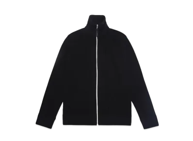 Maison Margiela KNIT ZIP-UP CARDIGAN "BLACK"