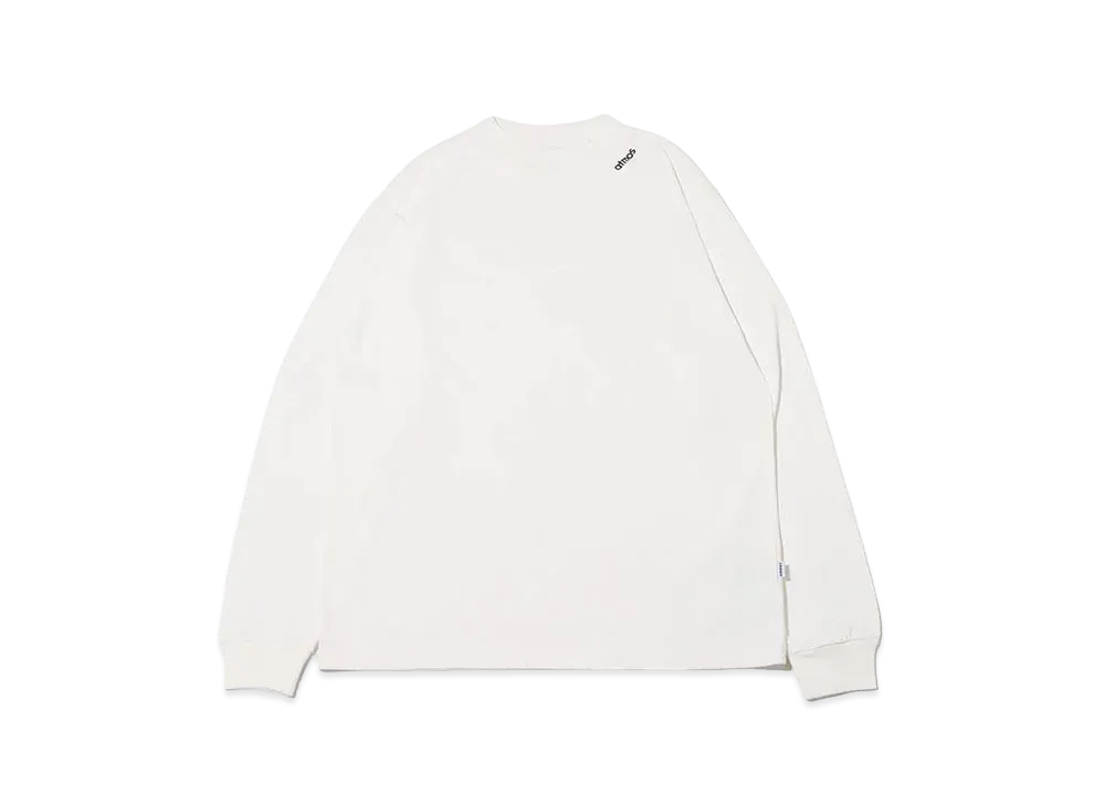 atmos Mock Neck LS T-Shirts "White"