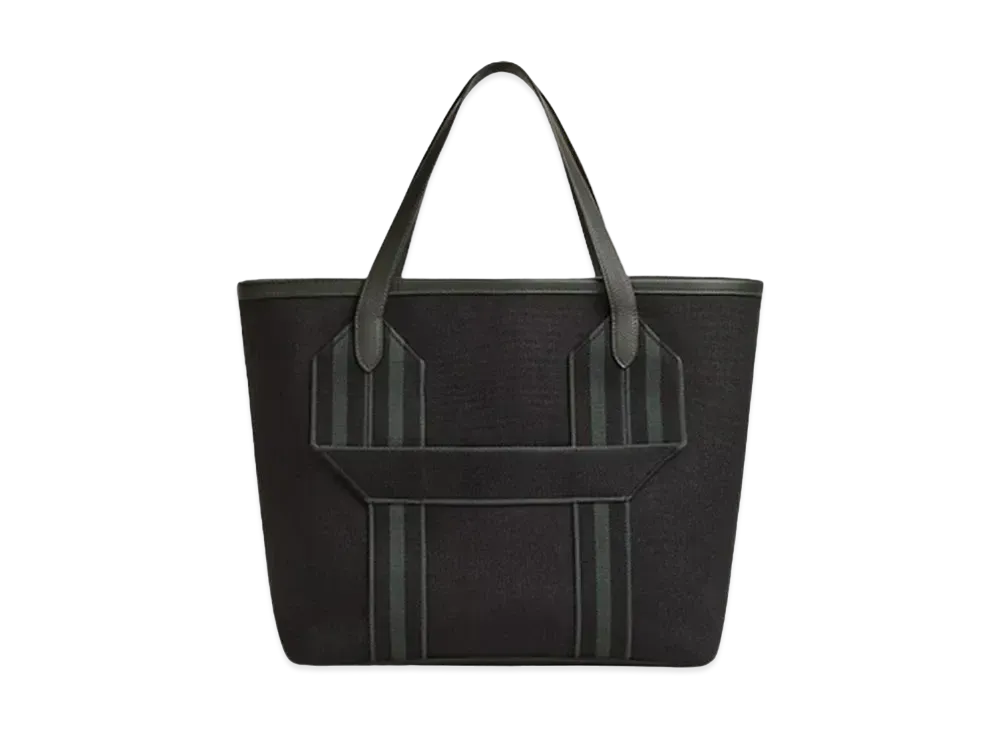 Hermes Pursangle Tote Bag "Noir/Vert Fonce"