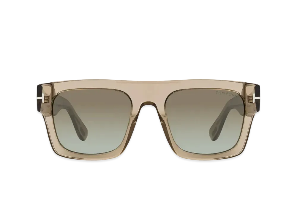 TOM FORD Fausto Sunglasses "Light Brown/Green Mirror"