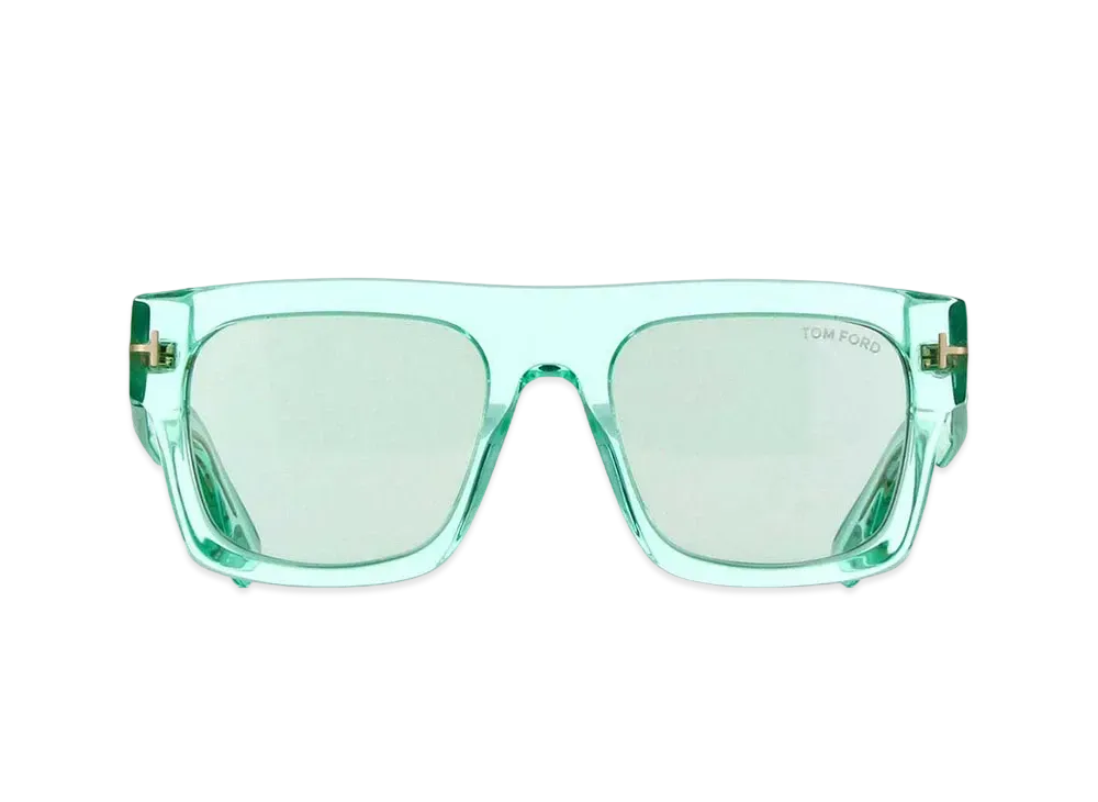 TOM FORD Fausto Sunglasses "Shiny Light Blue/Blue"
