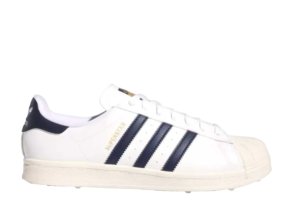 アディダス スーパースター ゴルフ "クラウドホワイト/カレッジエイトネイビー/オフホワイト"